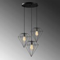Lustra, Opviq, 892OPV1626, Metal, Negru