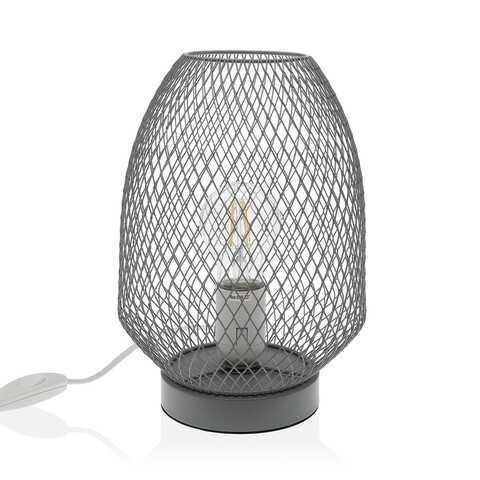 Lampa de masa Grey, Versa, 18 x 27 cm, metal
