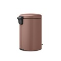 Cos de gunoi cu pedala, Brabantia, NewIcon, 20 L, 38x29x46.7 cm, otel, grej satinat