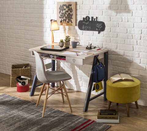 Birou, Çilek, trio medium study desk, 114x76x64 cm, multicolor