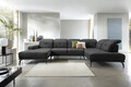 Coltar dreapta 6 locuri ELTAP, RT-06LO, Bretan, 350x205x107 cm, lemn/poliester, gri inchis