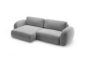 Coltar extensibil reversibil 4 locuri, Tonale, Cosmopolitan Design, 262x149x88 cm, tesatura chenille, gri deschis