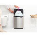 Cos de gunoi, Brabantia, Bo Small, 12 L, 23x29.5x37.5 cm, otel, argintiu