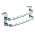 Suport de prosope pentru usa Axis Double, iDesign, 23x9x8.2 cm, otel