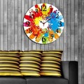 Ceas de perete, Ms-05, MDF, ø40 cm, Multicolor