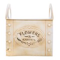 Ghiveci Flowers, Creaciones Meng, 20x12 cm, metal galvanizat, roz