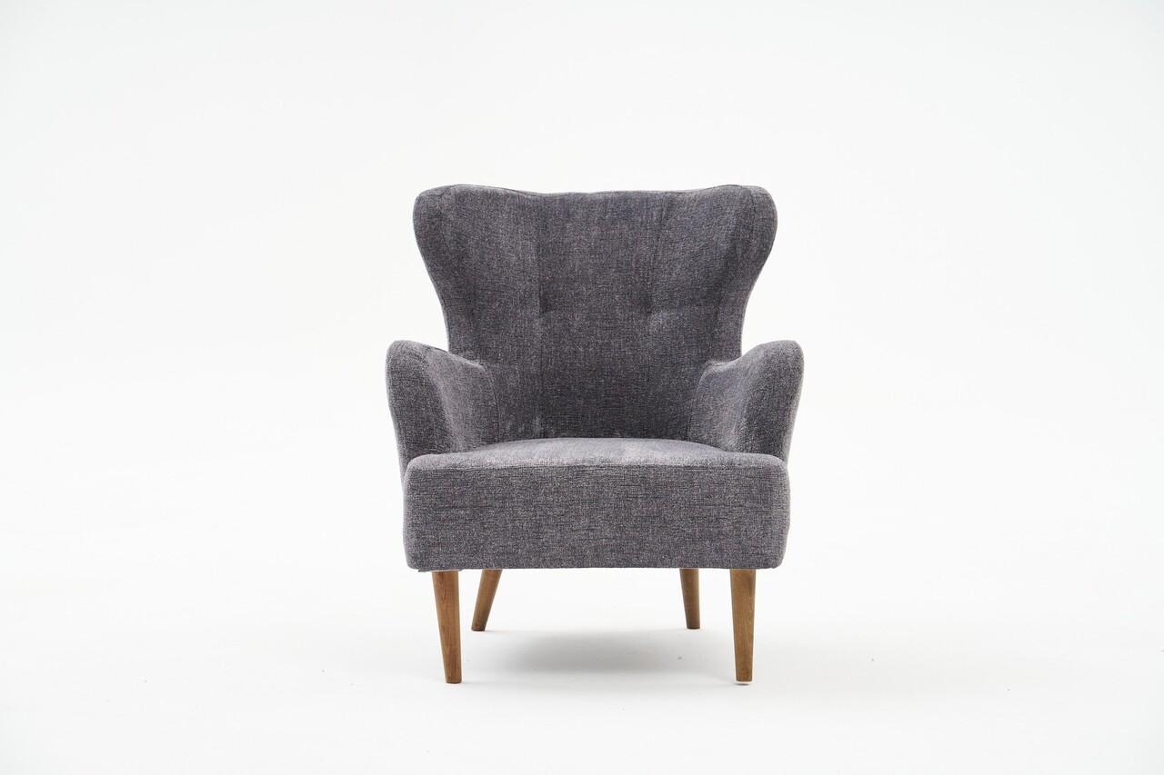 Fotoliu, Atelier del Sofa, 825BLC2371, Lemn de carpen, Gri - view 6