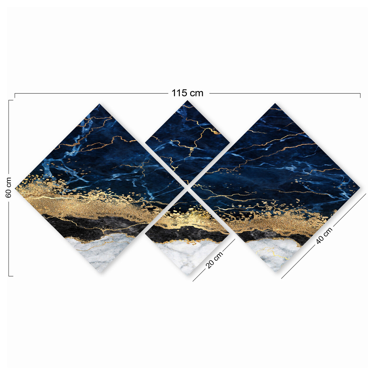 Set 4 tablouri decorative, 4MDF1776721949, MDF, Imprimat UV, Multicolor
