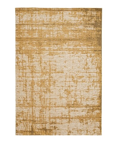 Covor Yuno, Bizzotto, 155 x 230 cm, tesatura Chenille/policoton, verso din latex, galben mustar 155