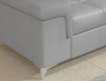 Coltar extensibil stanga 4 locuri ELTAP, ERI-39, Eridano, 275x202x88 cm, lemn/poliester, gri deschis