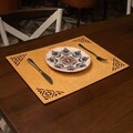 Set suporturi pentru farfurie, Payna, 790PYN1105, Lemn , Produs lucrat manual, Miere