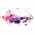 Set 4 tablouri decorative, 4MDF9435306, MDF, Imprimat UV, Multicolor