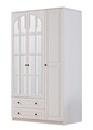 Dulap pentru haine, Rabi, Rb-010, 105x180x52 cm, Alb mat