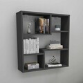 Raft de perete, Hanah Home, Myra09, 70.8x74.4x20 cm, Antracit
