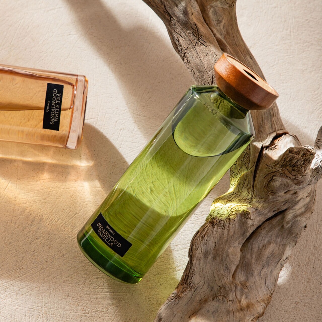 Difuzor de parfum cu betisoare Woody Blend, Homla, 500 ml, sticla, verde - imagine 7
