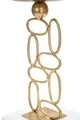 Suport pentru lumanare Bubbles, Mauro Ferretti, 10x10x20 cm, fier/marmura, auriu