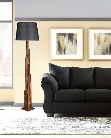 Lampadar, Luin, 8300-1, E27, 60 W, lemn/textil Iluminat