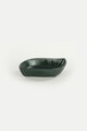 Set 6 boluri pentru gustari/sosuri Emerald Relief Leaf, Keramika, 132 ml, ceramica, negru