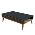 Masuta de cafea, Hommy Craft, Milan, 105x34.6x60 cm, PAL, Nuc / Antracit
