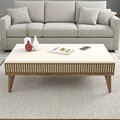 Masuta de cafea, Hommy Craft, Milan, 105x34.6x60 cm, PAL, Maro/Crem