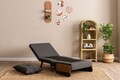 Canapea extensibilă cu 1 loc, Futon, 859FTN2338, Metal , Gri inchis