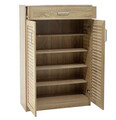 Pantofar cu 2 usi Sante, Pakoworld, 20 perechi pantofi, 80x37x123 cm, PAL/MDF, sonoma