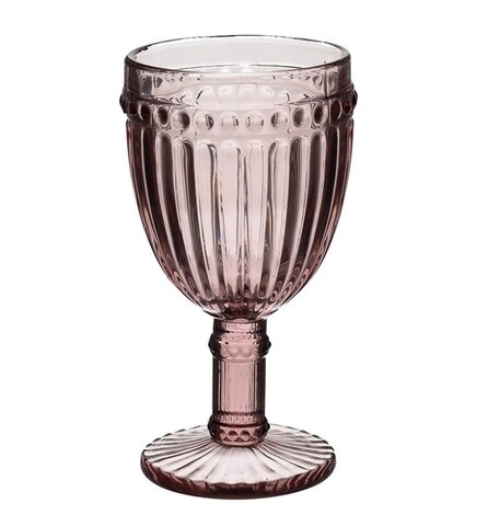 Set 6 pahare de vin, InArt, 227 ml, sticla, purpuriu