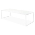 Set 8 scaune + masa, Belluno/Golf, L.240 l.100 H.75 cm, alb