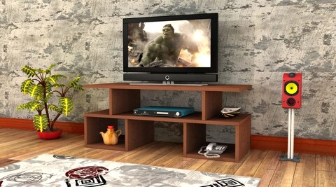 Comoda tv raffline, 100x29.5x49.5 cm, pal , maro