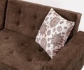 Canapea extensibila Cinar, Pandia Home, 209x80x80 cm, lemn, maro