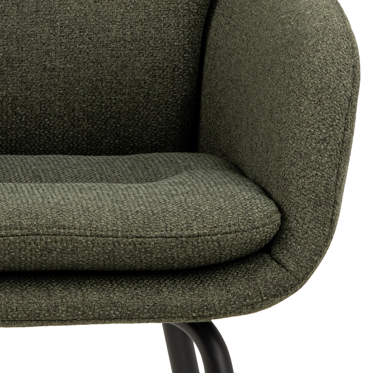 Scaun Dora, Actona, 58x59x84 cm, tesatura structurata/otel, verde - view 10