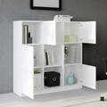 Dulap multifunctional, Locelso, VO7, 119.9x121.8x37.6 cm, Alb