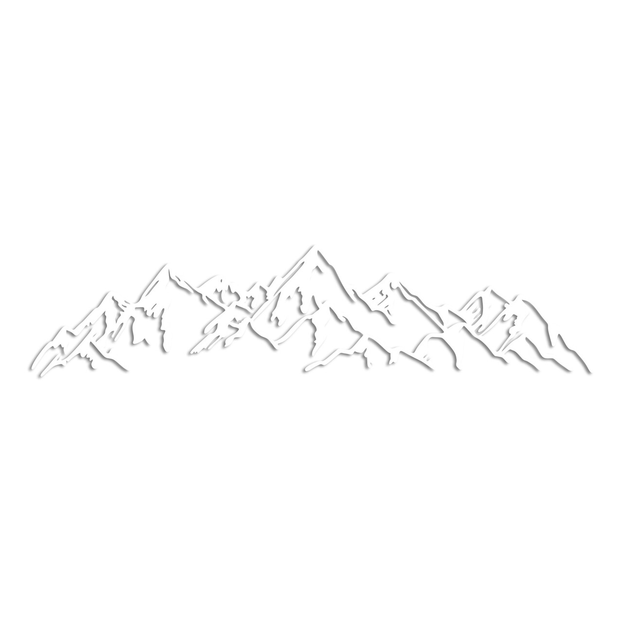 Decoratiune de perete, Mountain View, Dimensiune: 62 x 14 cm, Alb - view 5