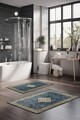 Set covorase de baie, Cartwright, CT-5069, Poliester, Multicolor