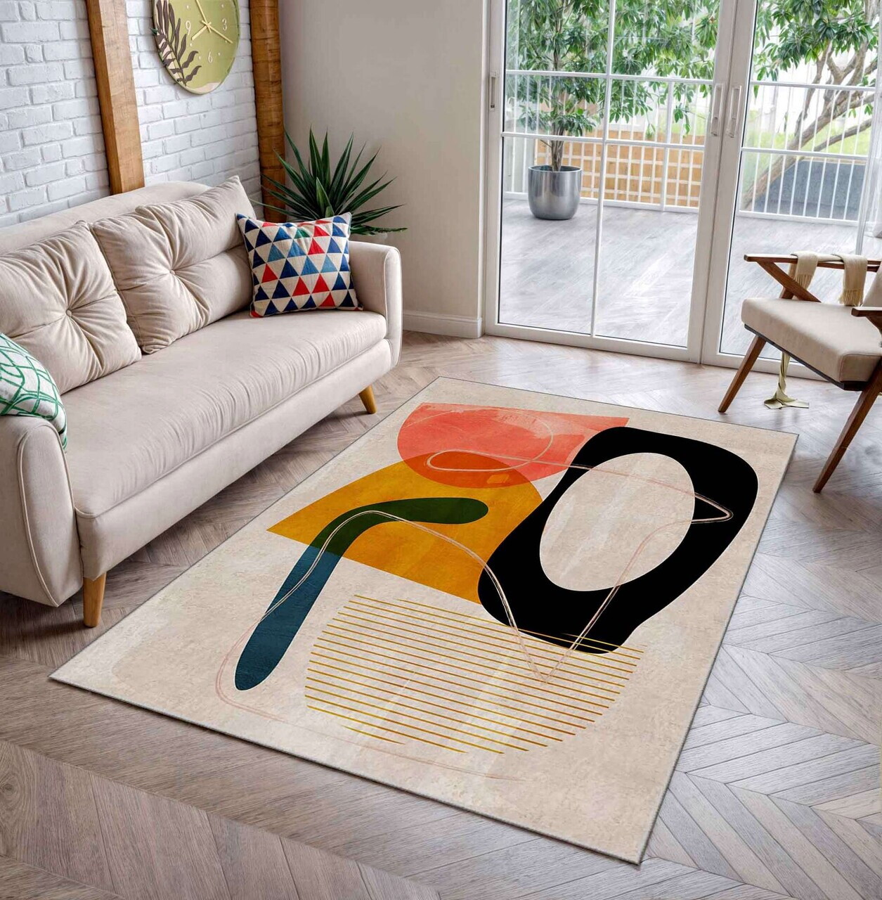 Covor Shml1 120x180 cm Poliester Multicolor