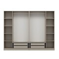 Dulap pentru haine, Hanah Home, Nisa, 270x210x52 cm, Gresie