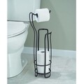 Suport pentru hartie igienica Axis, iDesign, 20.5x16.5x62 cm, otel, bronz