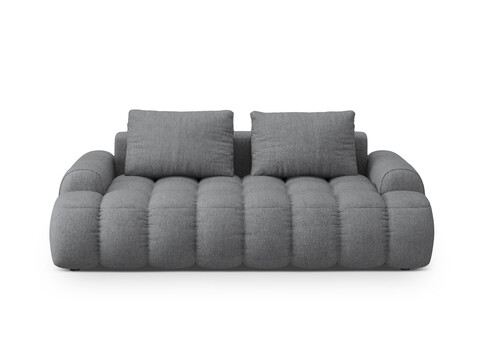 Canapea 3 locuri, Linz, Cosmopolitan Design, 200x100x84 cm, tesatura structurata, gri