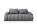 Canapea 3 locuri, Linz, Cosmopolitan Design, 200x100x84 cm, tesatura structurata, gri