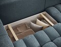 Coltar extensibil dreapta 4 locuri ELTAP, Bon-222, Bonett, 250x175x92 cm, lemn/poliester, albastru
