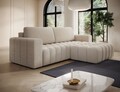 Coltar extensibil dreapta 4 locuri ELTAP, Bon-220, Bonett, 250x175x92 cm, lemn/poliester, bej deschis