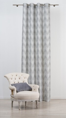 Draperie Mendola Interior, Portofino, 135×260 cm, poliester, gri argintiu Mendola Interior