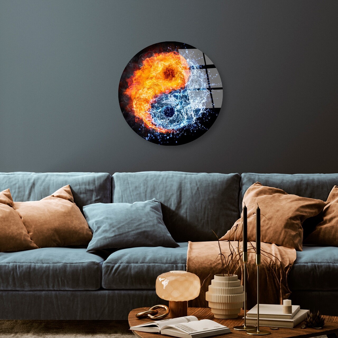 Tablou decorativ, UV-1142, ø30 cm, Multicolor - view 3