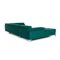 Coltar extensibil dreapta 5 locuri ELTAP, Edr-57, Eduardo, 337x205x88 cm, lemn/poliester, verde