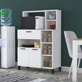 Dulap multifunctional, Rani, F6, 90x133.8x39.5 cm, PAL, Alb
