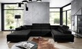 Coltar extensibil dreapta 5 locuri ELTAP, Edr-94, Eduardo, 337x205x88 cm, lemn/poliester, negru