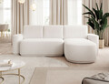 Coltar extensibil dreapta 4 locuri ELTAP, Aurumm, 285x180x92 cm, lemn/poliester, alb