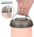 Caserola termica Loca, Art of Dining by Heinner, 600 ml, inox/polipropilena, roz/gri