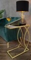 Masuta Glam, Mauro Ferretti, 45.5x25.5x60 cm, fier, negru/auriu