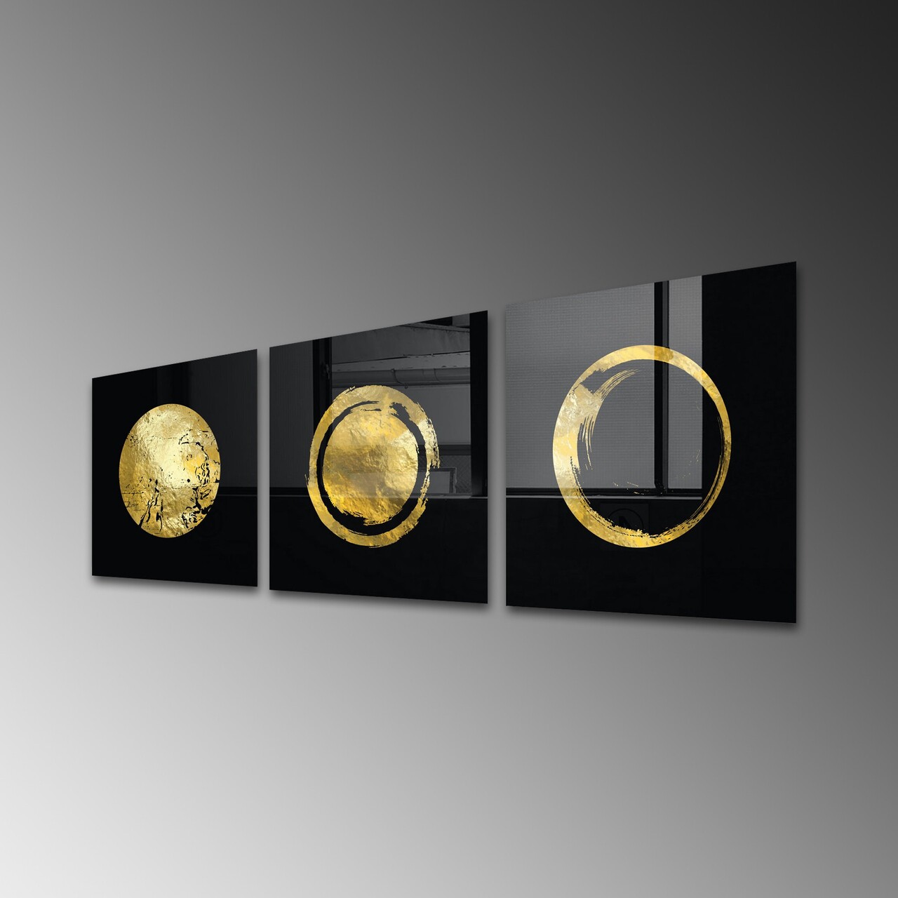 Set 3 tablouri decorative, 2045, 40 x 40 cm, 3 piese, Multicolor - view 4